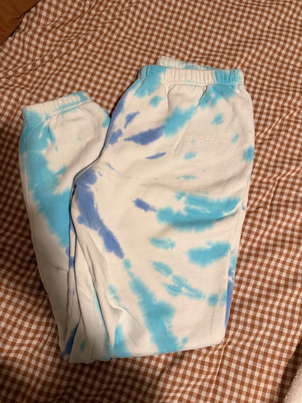 Spiritual Gangster Blue Tie-Dye Sweatpants